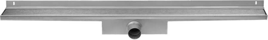 EASYDRAIN Easy Drain Compact 50 Wall Zero douchegoot RVS waterslot 50mm 90cm inb. diepte 83mm m. zijuitloop EDCOMWZ90050 - Foto 2