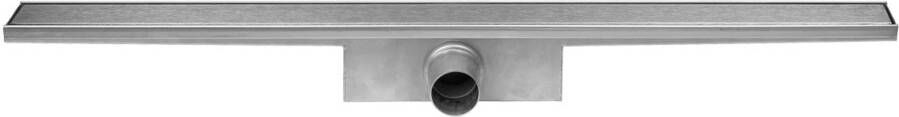 EASYDRAIN Easy Drain Compact 30 RVS douchegoot 80 cm met zero rooster zijuitloop inbouwdiepte = 63mm waterslot = 30mm EDCOMZ800-30