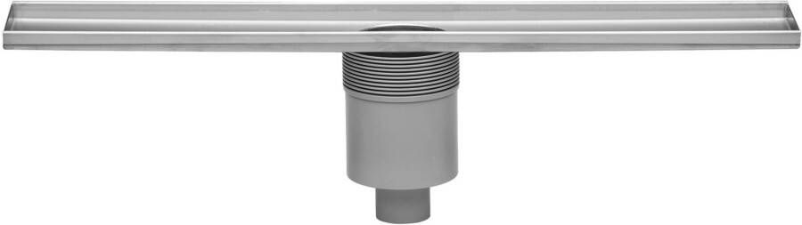 Easy Drain Multi inbouwdeel zonder rooster met onderuitlaat met waterslot 50mm 9.8x80cm inbouw diepte 110mm edmi800-o - Foto 3