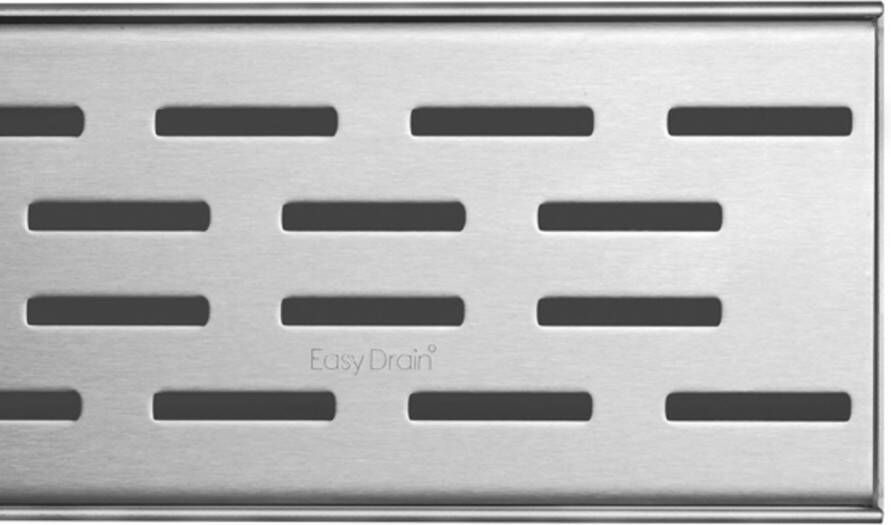 Easy Drain Multi Fixt-1 doucherooster 110 cm geborsteld RVS