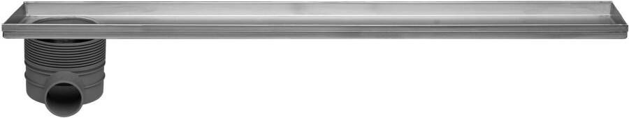 Easy Drain Multi inbouwdeel 9x80cm met zij uitloop RVS