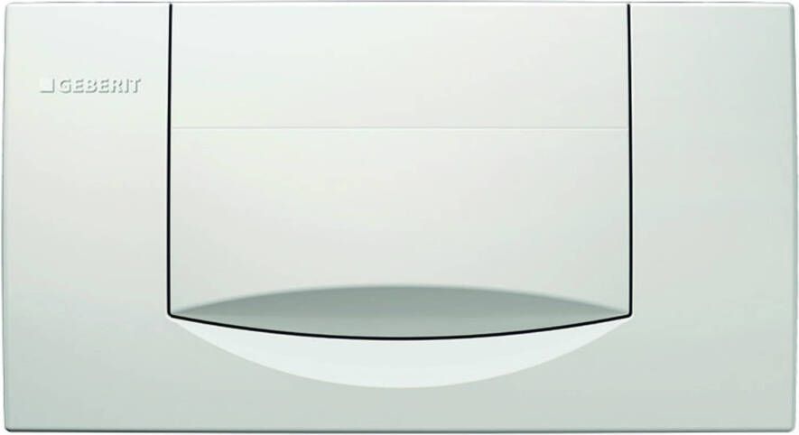 Geberit Tweedekans 200F bedieningspaneel glans wit voor Twinline inbouwreservoir (UP130) 03462