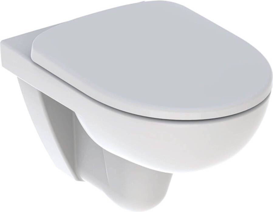 Geberit 280 Basic wandclosetpack met wandcloset diepspoel rimfree 36x53cm met closetzitting met softclose wit s8p01500000g