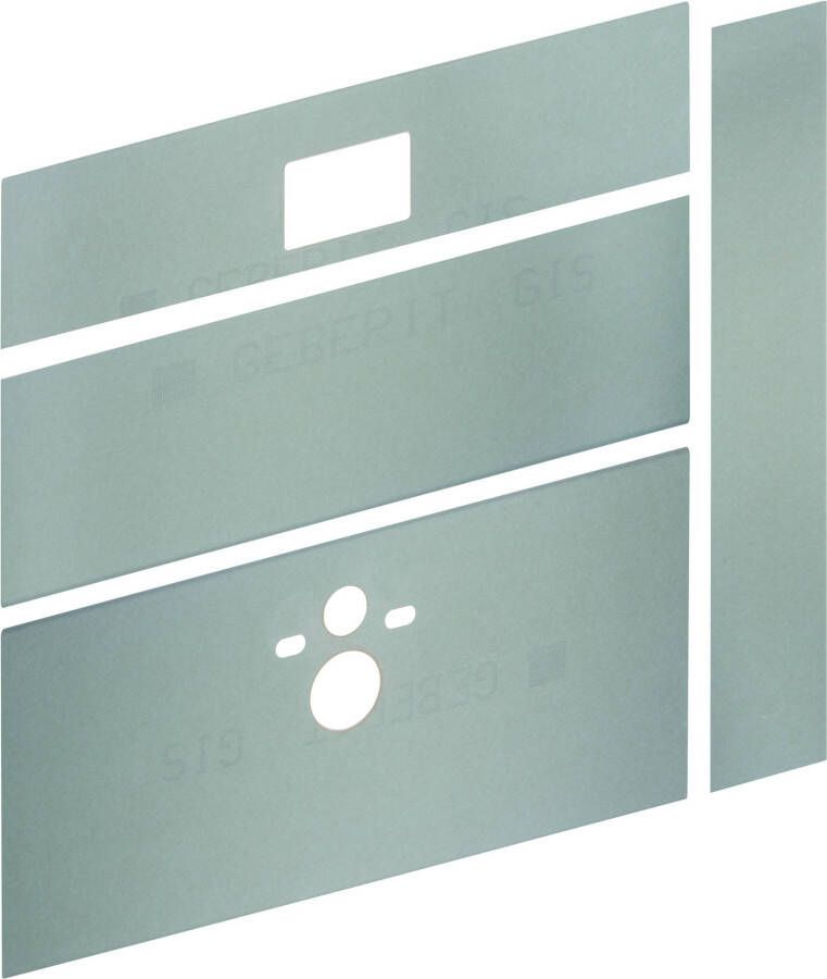 Geberit Gis easy gipskartonplaten voor toiletmodule met reservoir UP300 en UP320 front 130x130cm 442331001 - Foto 2