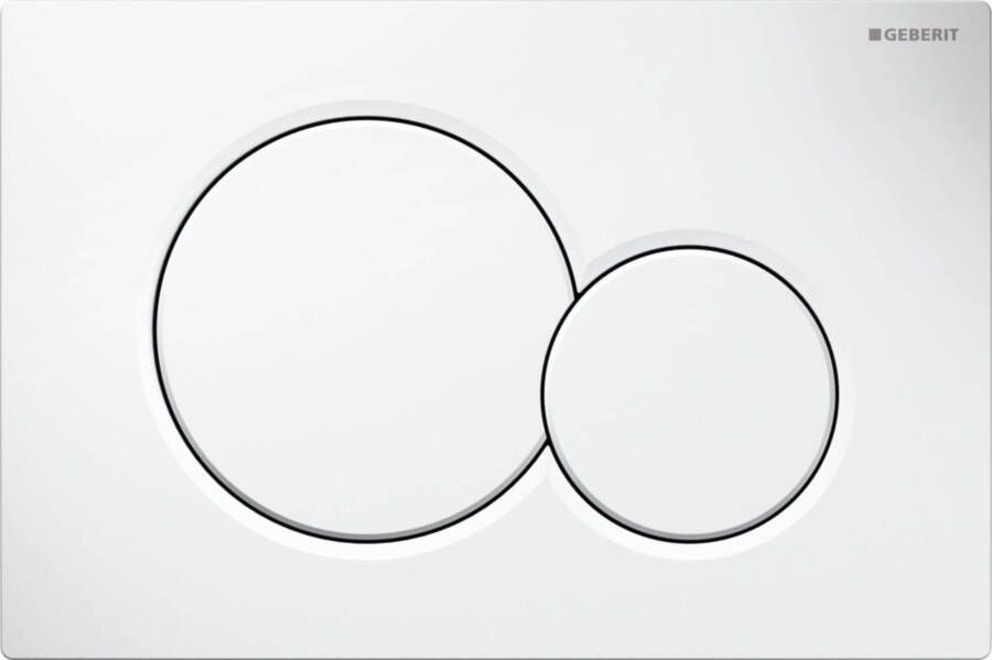 Geberit Tweedekans Sigma 01 bedieningspaneel glans wit voor Sigma reservoirs 8cm (UP720) en 12cm (UP320) 04026