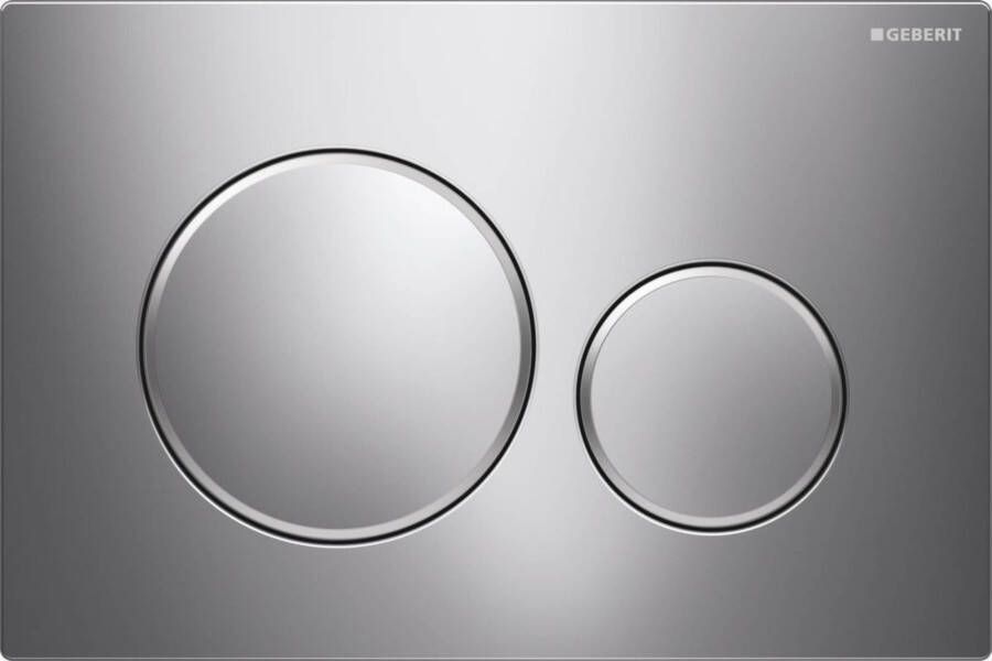 Geberit Tweedekans Sigma 20 bedieningspaneel chroom mat-chroom chroom voor Sigma reservoirs 8cm (UP720) en 12cm (UP320) 04572