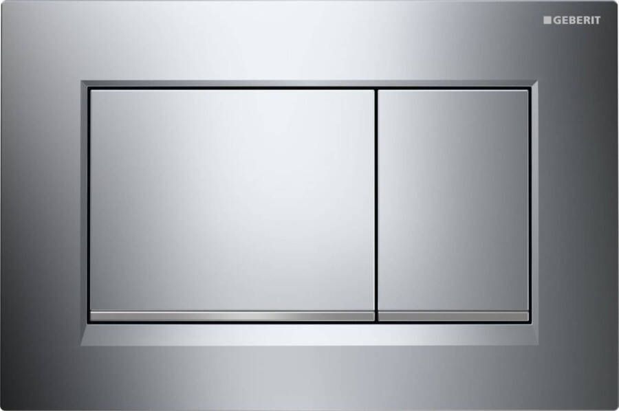 Geberit Tweedekans Sigma 30 bedieningspaneel chroom mat-chroom chroom voor Sigma reservoirs 8cm (UP720) en 12cm (UP320) 02976