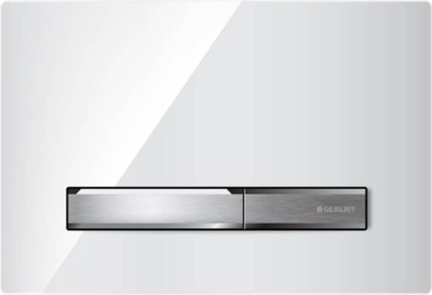 Geberit Sigma 50 bedieningspaneel glans wit chroom voor Sigma reservoirs 8cm (UP720) en 12cm (UP320)