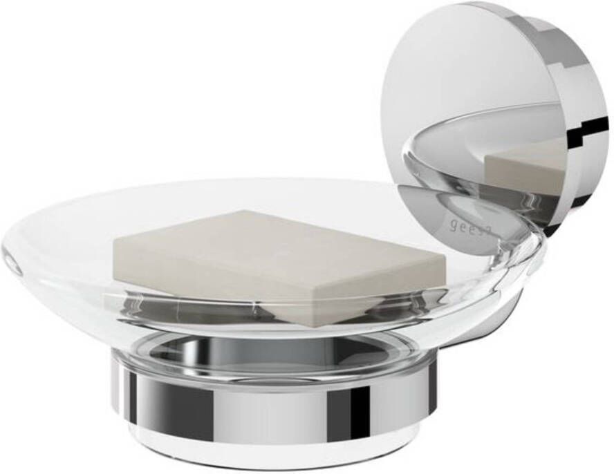 Geesa Opal zeephouder 11 x 13 3 x 7 8 cm chroom