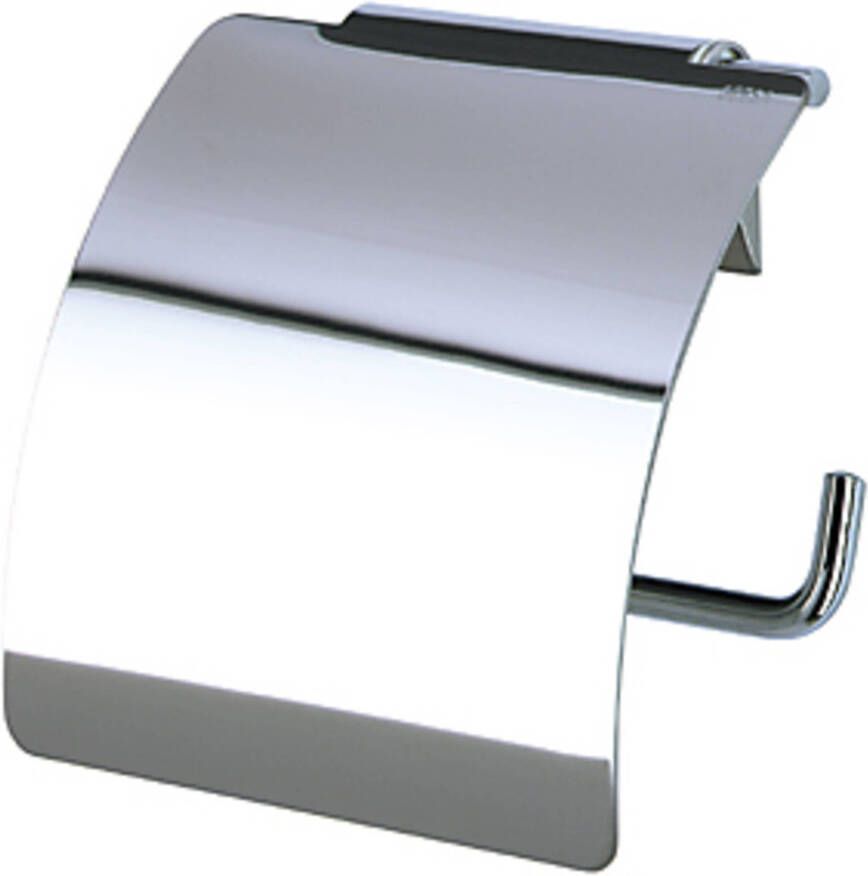 Geesa Serie 100 toiletrolhouder met klep RVS