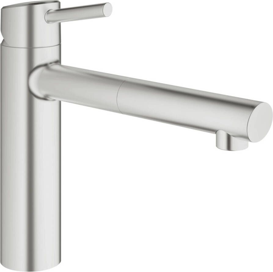 GROHE Concetto Keukenmengkraan eengreeps mousseur uittrekbaar 264mm hoogte 202mm voorsprong uitloop medium draaibaar chroom