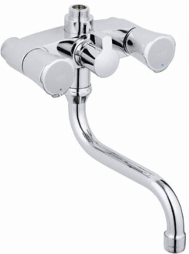 GROHE Costa L Douchemengkraan 120mm hart zonder koppelingen 150mm uitloop chroom 26781001