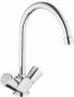 GROHE Costa S Wastafelmengkraan S-size trekwaste tweegreeps 1-gats 220mm hoogte 137mm uitloop draaibaar chroom - Thumbnail 3