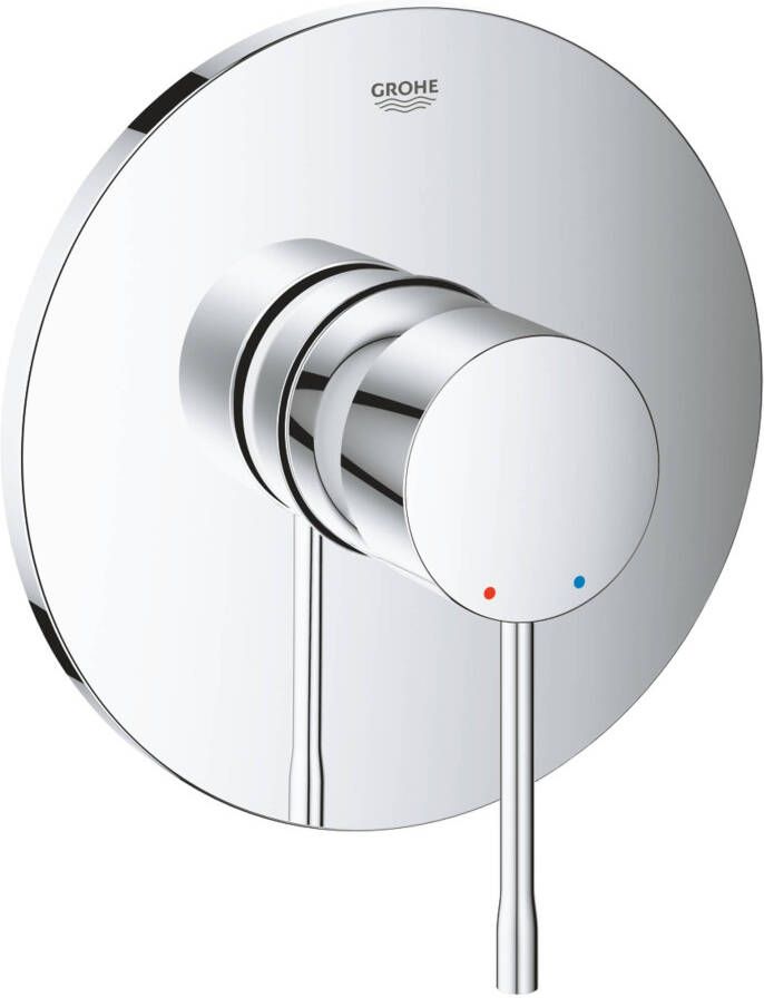 Grohe Essence New Inbouwthermostaat 1 knop zonder omstel chroom 24057001