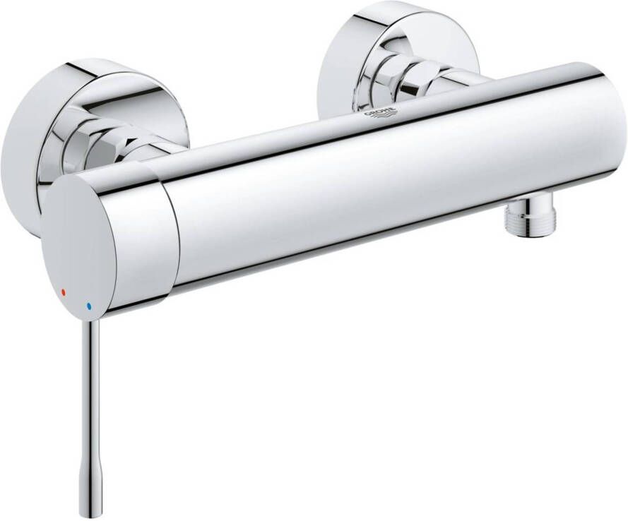 GROHE Essence New Douchemengkraan wand eengreeps 2 gats cartouche keramisch 150mm hartafstand met koppelingen chroom