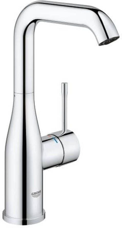 GROHE Essence New Wastafelmengkraan L-size eengreeps 1-gats 244mm hoogte glad 127mm uitloop hoog draaibaar chroom