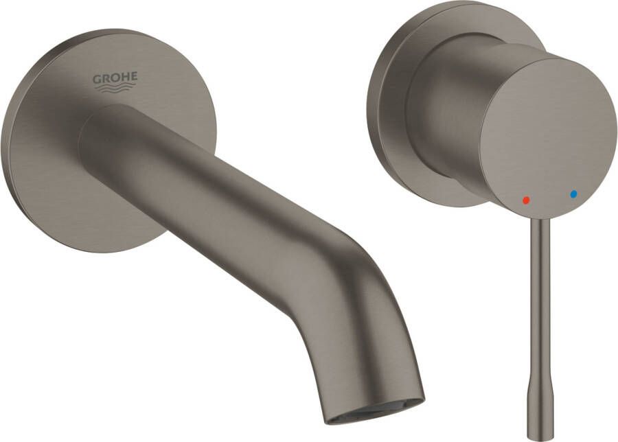 GROHE Essence New inbouwmengkraan afbouwdeel M-size 183mm uitloop hard graphite geborsteld 19408AL1