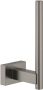 Grohe Tweedekans Essentials Cube reserverolhouder 4 2x6x12 1cm hard graphite geborsteld 03912 - Thumbnail 2