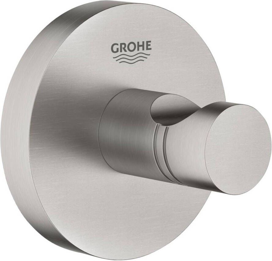 GROHE Essentials handdoekhaak wand enkel 1-gats metaal supersteel 40364DC1