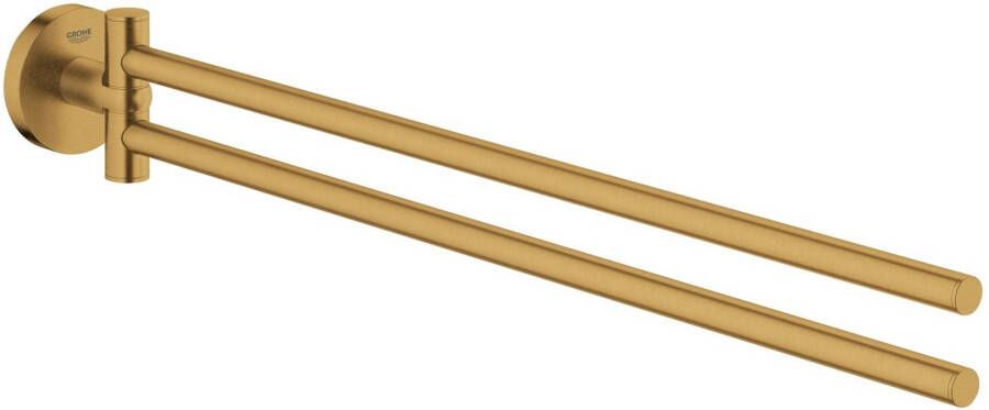 GROHE Essentials Handdoekhouder rond wand 2-lids 1-gats 439mm functioneel cool sunrise geborsteld