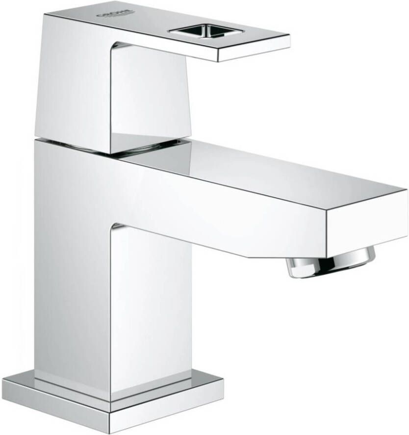 GROHE Eurocube Toiletkraan XS-size eengreeps 1-gats bovendeel keramisch 110mm hoogte 86mm voorsprong uitloop vast chroom