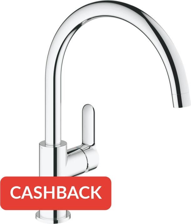 Grohe Tweedekans BauEdge keukenkraan met draaibare uitloop chroom 05217 - Foto 2