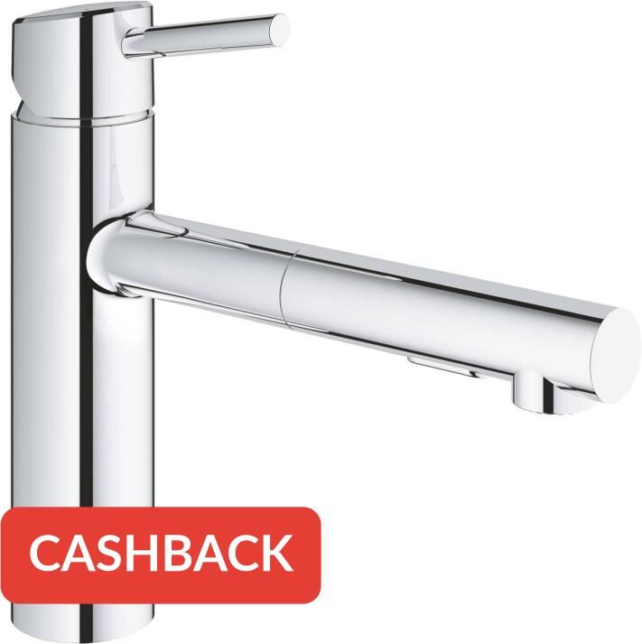 Grohe Concetto Keukenkraan uittrekbare uitloop 2 straalsoorten chroom 30273001 - Foto 2