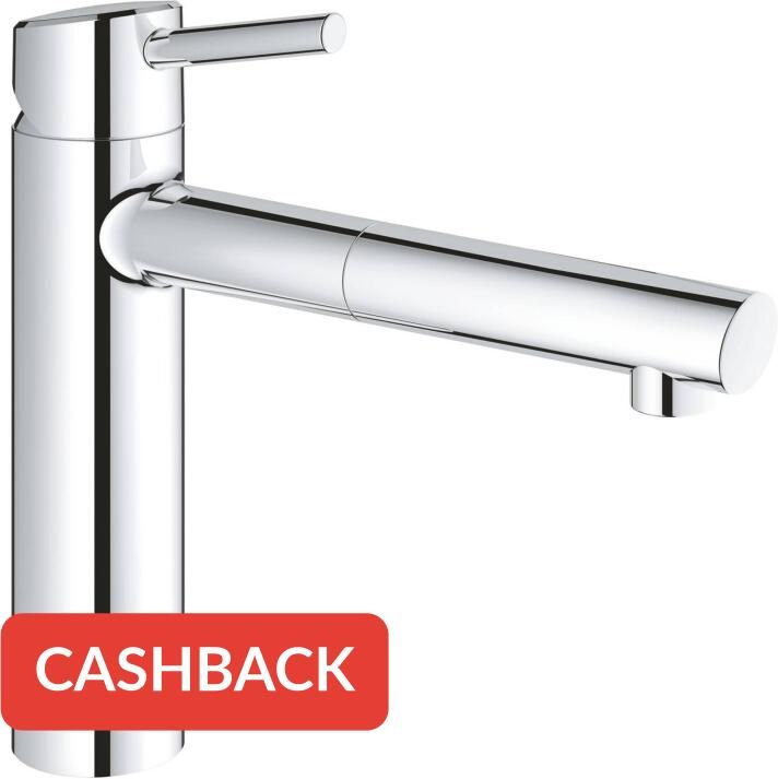 GROHE Concetto Keukenmengkraan eengreeps 264mm hoogte 112mm hoogte kraanmond 202mm voorsprong uitloop medium draaibaar chroom - Foto 2