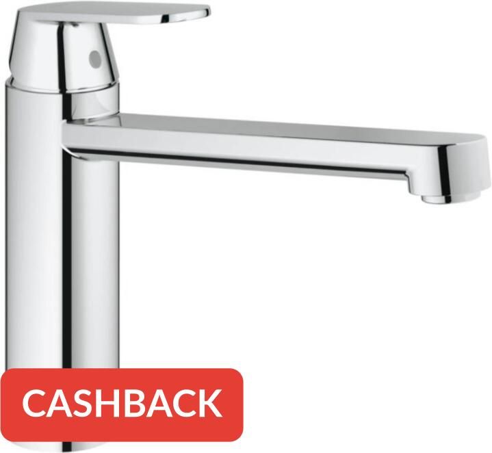 GROHE Eurosmart Cosmopolitan Keukenmengkraan eengreeps 207mm hoogte 226mm voorsprong uitloop medium draaibaar chroom