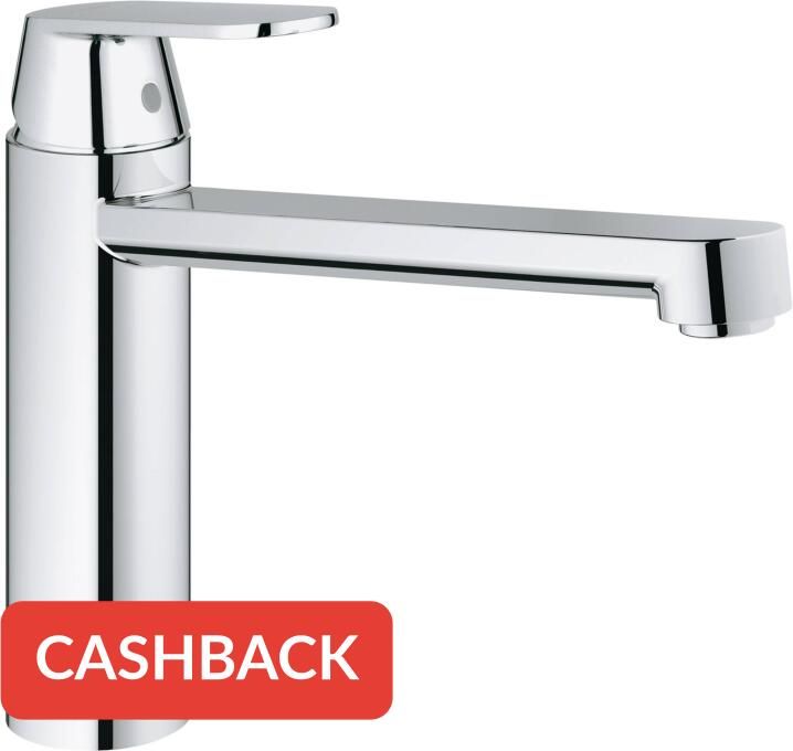GROHE Eurosmart Cosmopolitan Keukenmengkraan eengreeps 207mm hoogte 226mm voorsprong uitloop medium draaibaar chroom