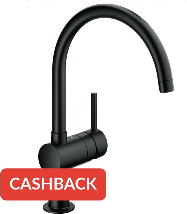 GROHE Minta keukenkraan m. draaibare C-uitloop zwart 32917KS0 - Foto 2