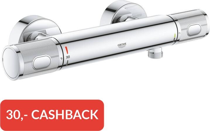 GROHE QUICKFIX Grohe Precision Feel douchethermostaat z. omstel m. koppelingen HOH=15cm chroom 34790000 - Foto 2