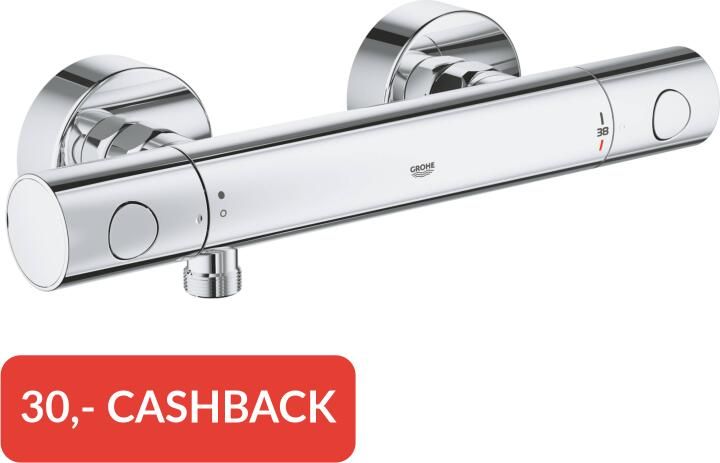 Grohe Precision Get thermostatische opbouw douchekraan Chroom 34773000 - Foto 2