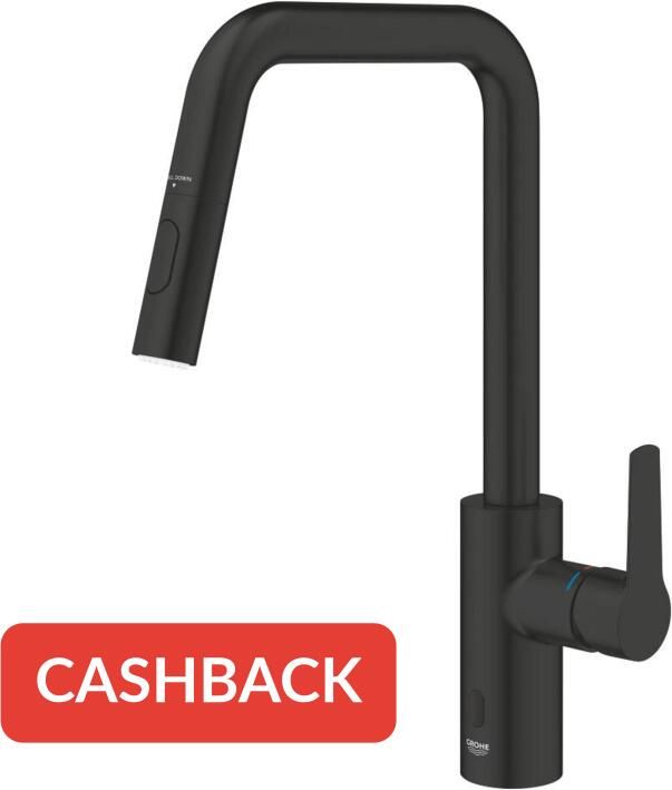 GROHE Start E keukenmengkraan met handmatige en touch-free bediening matte black - Foto 2
