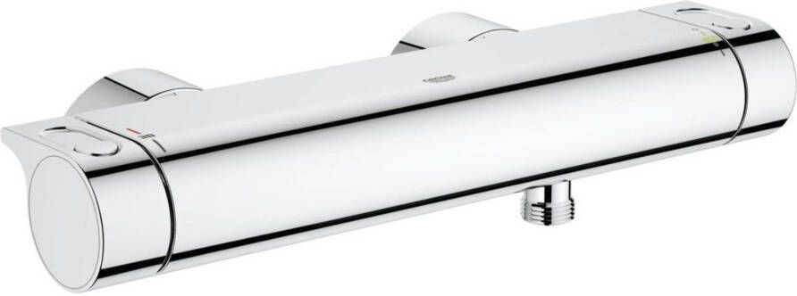GROHE Grohtherm 2000 New Douchethermostaat wand tweegreeps 2-gats 150mm hart met koppelingen chroom