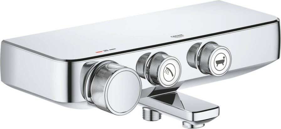 Douche Concurrent Badkraan Grohtherm Smartcontrol Cool Touch 15cm Hartafstand Thermostatisch Opbouw Rechthoek Chroom 1 Greeps - Foto 1