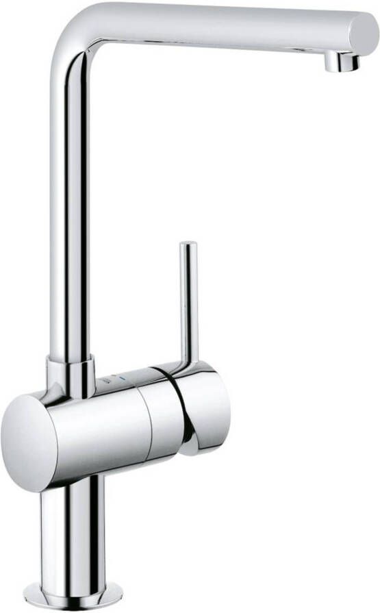 GROHE Minta Keukenmengkraan blad kraangat eengreeps 360mm hoogte 210mm L-uitloop draaibaar chroom - Foto 2
