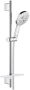 Grohe Rainshower SmartActive 130 Glijstangset 90 cm ronde handdouche 3 straalsoorten gladde handdouche met zeepschaal chroom 26548000 - Thumbnail 2
