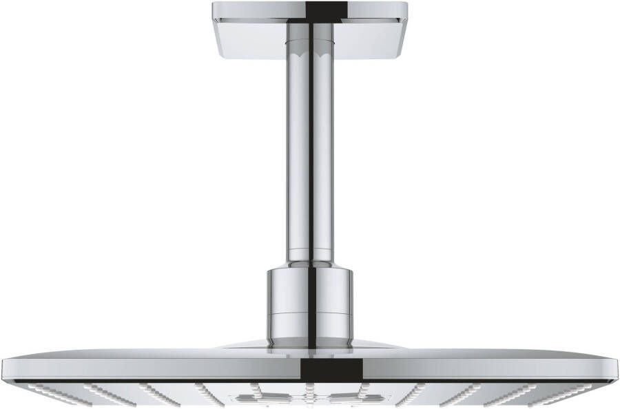 GROHE Rainshower SmartActive 310 Cube hoofddouche set plafond vierkant 142 mm met 2 straalsoorten chroom