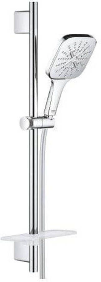 Grohe Rainshower Smartactive glijstangset 3 straalsoorten en zeepschaal 63cm chroom