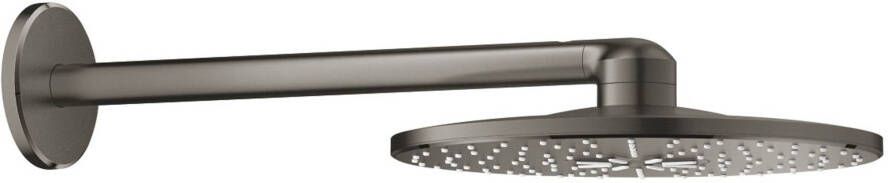 Grohe Rainshower SmartActive 310 Hoofddouche 31cm 2 straalsoorten wandarm 43cm geborsteld hard graphite 26475al0