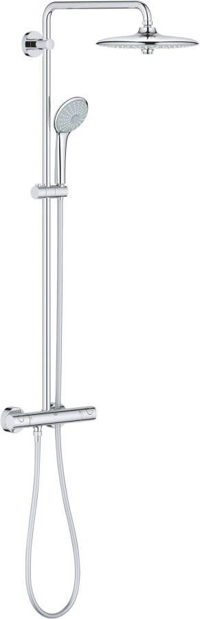 Grohe Euphoria douchesysteem thermostatisch en Euphoria hoofddouche 260mm en handdouche Massage chroom 27615001