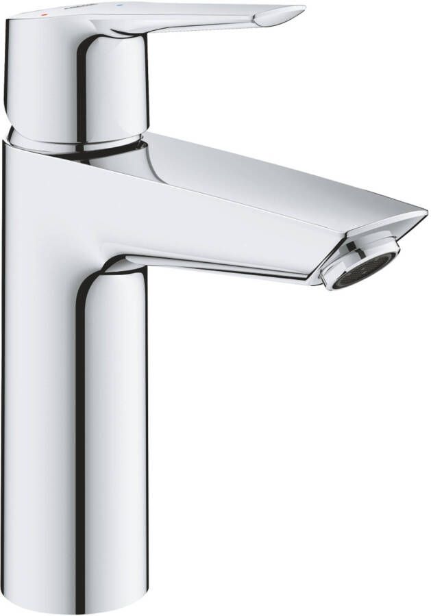 Grohe Tweedekans Start Quickfix medium wastafelkraan met koude start en push-open waste chroom 02921