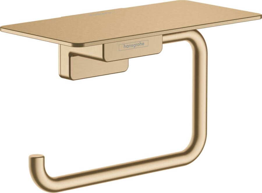 Hansgrohe AddStoris toiletrolhouder met planchet 15x8x9 3cm brushed bronze