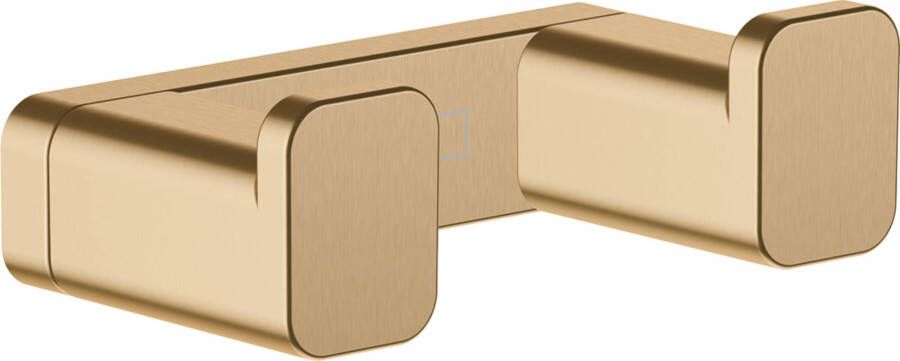 Hansgrohe AddStoris dubbele wandhaak 6 6x3 6x2 1cm brushed bronze
