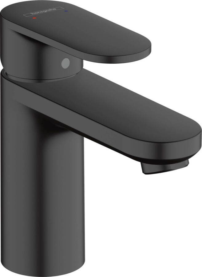 Hansgrohe Wastafelmengkraan Vernis Blend 100 Eengreeps Zonder Afvoer Mat Zwart