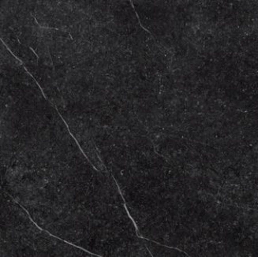 Imola Marmerlook vloertegel Genus 60x60cm Black Gerectificeerd