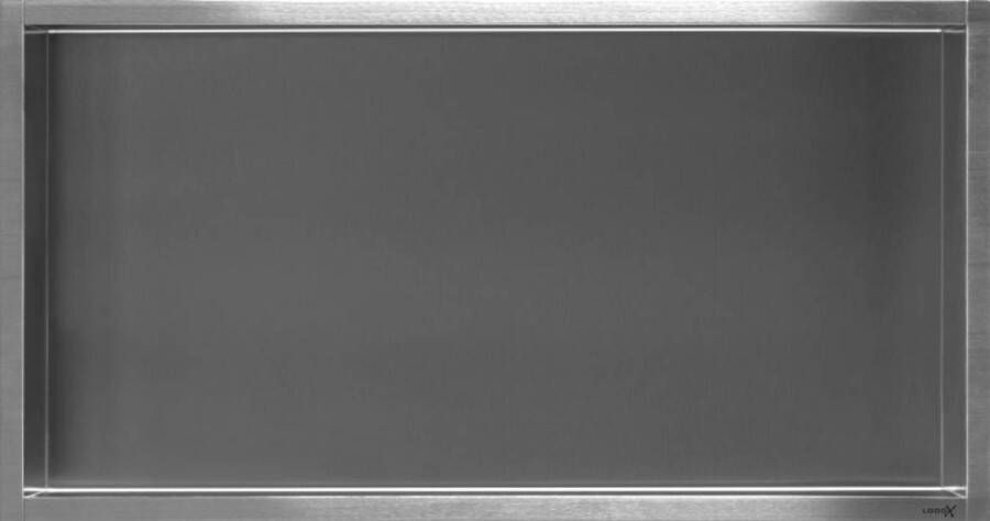 Looox BoX nis 60x30x10cm inbouw rvs geborsteld box-60-10
