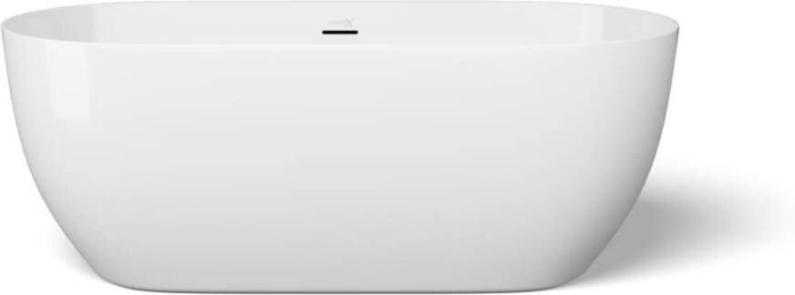 Looox Chill vrijstaand ligbad 170x80x60cm Acryl wit glans chill17080gw