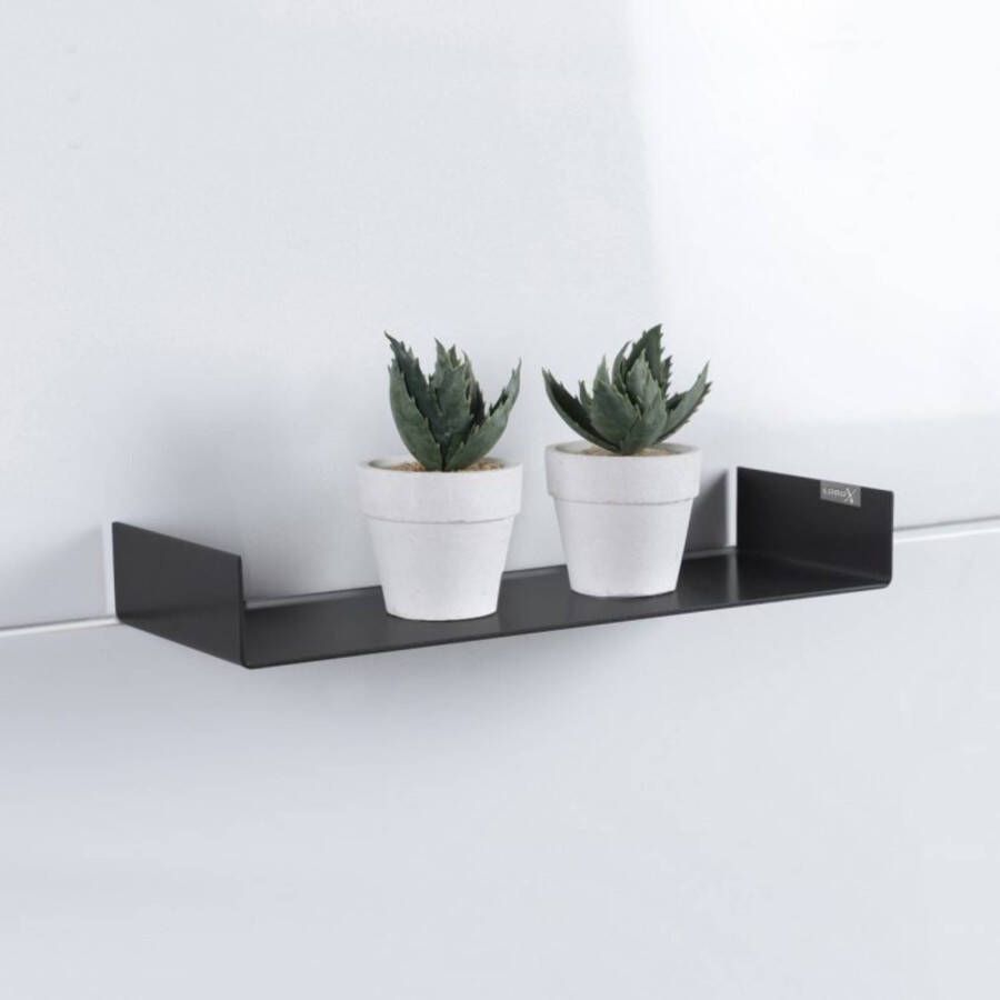 Looox Colour Shelf Inbouw Planchet 30x11 7x5 cm Mat Zwart